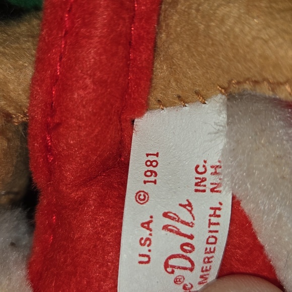 Annalee Vintage 1981 Santa With Reindeer and Reindeer Tree Ornament - Picture 7 of 7